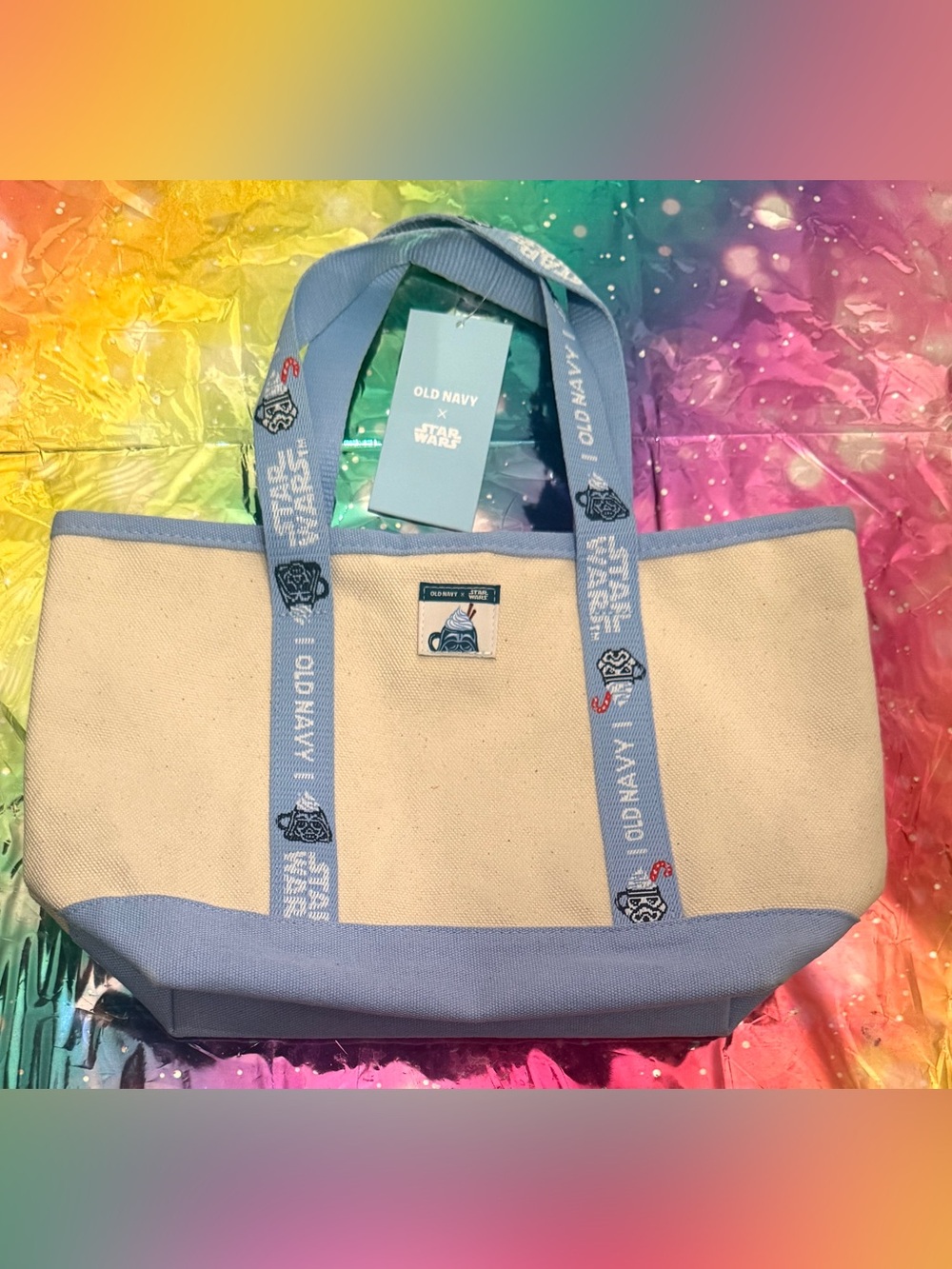 NWT!!  Old Navy x Disney Star Wars Mini Tote Canvas Bag